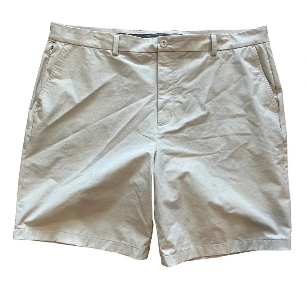 Vineyard Vines OTG On-The-Go Shorts Mens 40 Khaki Tan‎ Performance Stretch Golf